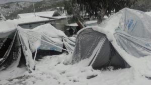 Camps in Greece in January 2017 (Picture credit: Giorgos Kosmopoulos @GiorgosKosmop)