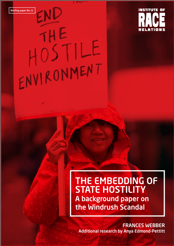The Embedding of State Hostility: a background paper on the Windrush Scandal