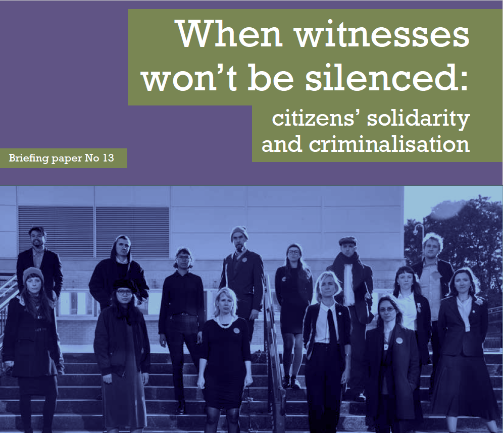 When witnesses won't be silenced: citizens’ solidarity and criminalisation