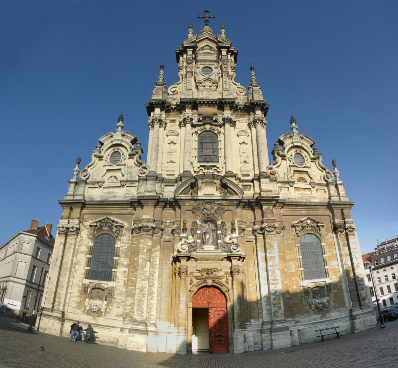The exterior of The Church of St. John the Baptist at the Béguinage, Brussels.