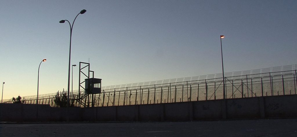 The Melilla border fence.