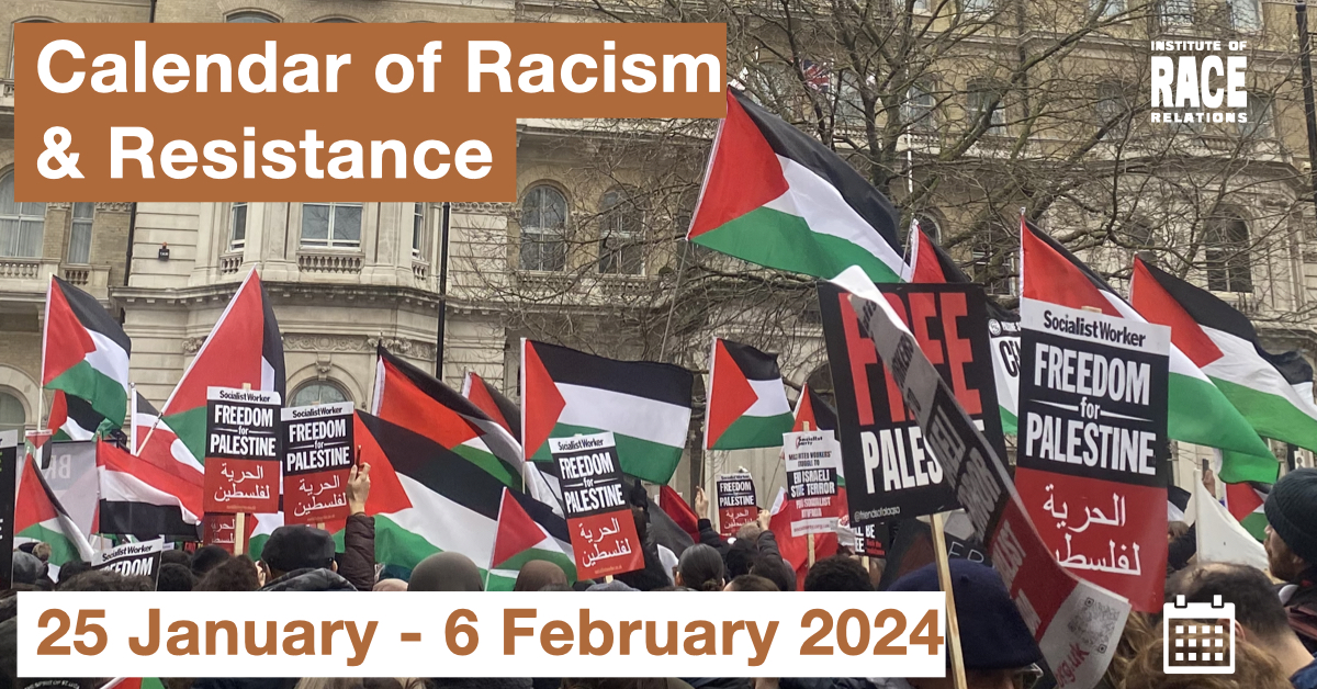 Calendar Of Racism And Resistance 25 January 6 February 2024   8 Feb Feature Image 